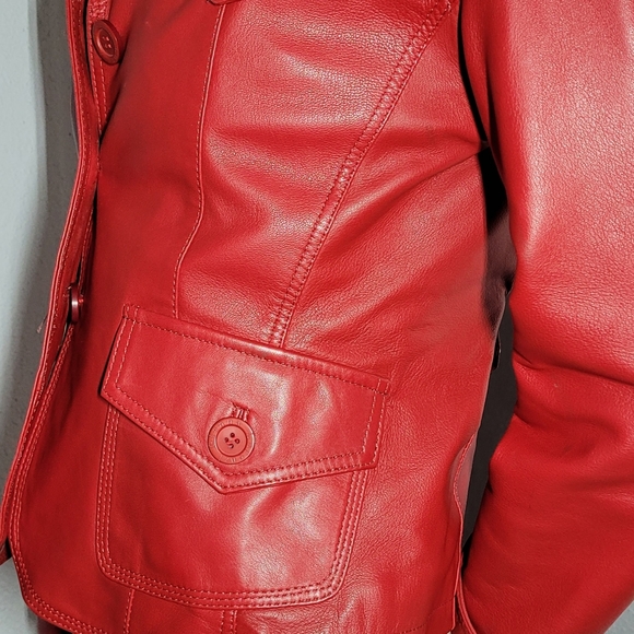 Gianna Lorenzi Women's Leather Jacket Lambskin ITALIAN. - Picture 7 of 16